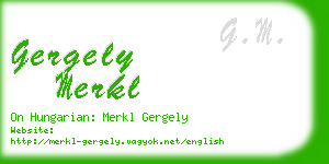 gergely merkl business card